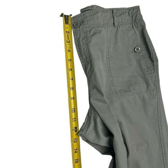 Eddie Bauer Gray High Waisted Straight Leg Cargo Style Pants Grey Loose Fit - Picture 9 of 12